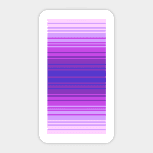 Purple and Blue Gradient Stripes Sticker